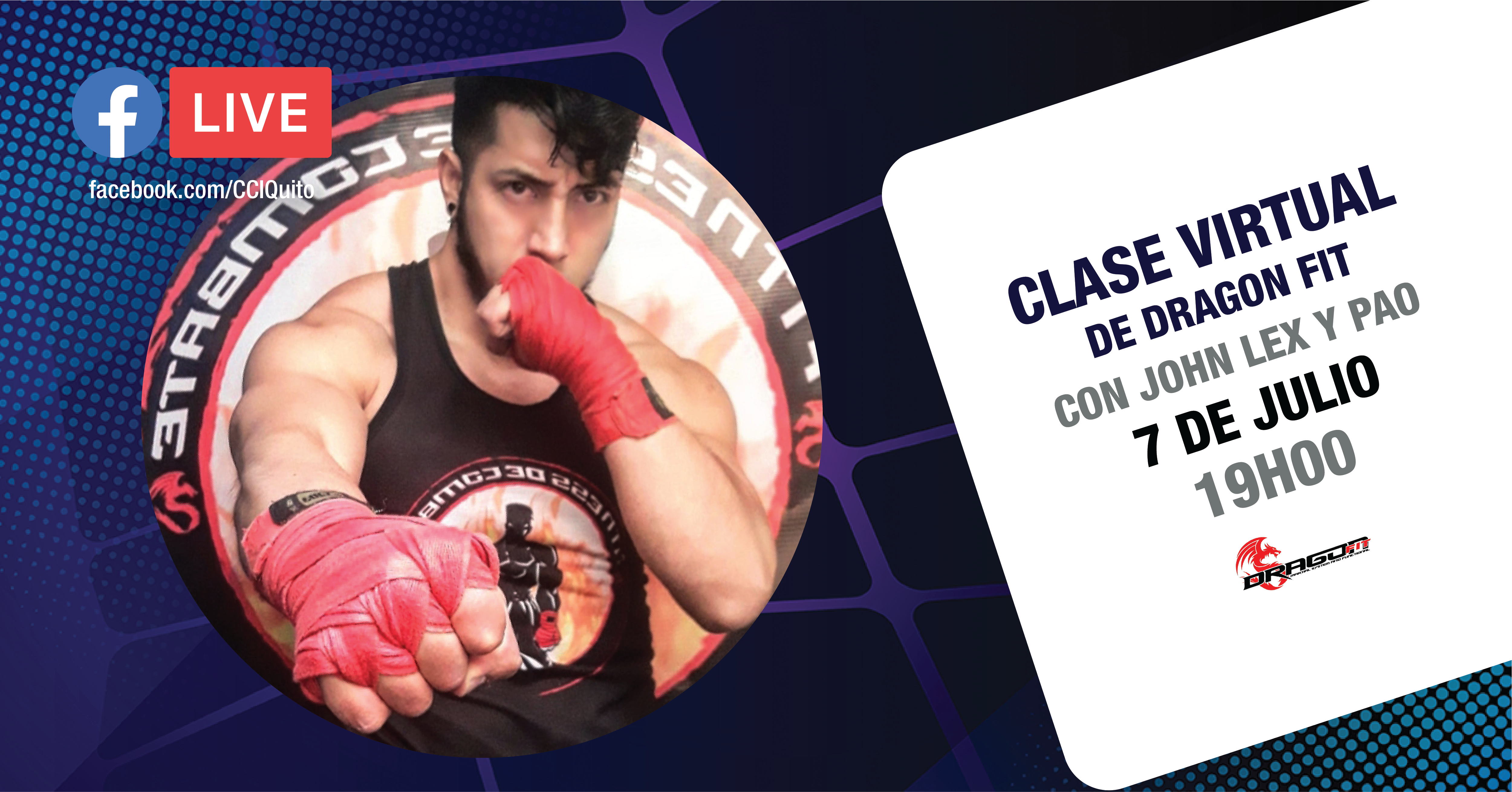 Clase virtual de Dragon Fit con John Lex y Pao – Centro Comercial